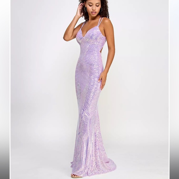 Brand new with tags Macys Gorgeous prom dress open back - Picture 6 of 6